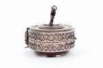 case, silver, 925 standart, ivory, (total weight of item) 137.85g, Europe, 8.2 x 6 x 5.5 cm...