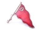 badge, (pennant) an official of the Marine Fleet Ministry of USSR, enamel, USSR, 50ies of 20 cent.,...