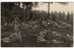photography, Russian imperial army, latvian riflesmen with officers, badges, awards and standard, 3r...
