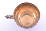 coffee pair, silver, miniature size, 950 standard, 45.95 g, h (cup) 2.5 cm, Ø (saucer) 8.1 cm, Franc...