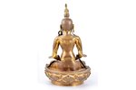 статуэтка, Будда, бронза, h 40 см, вес 1600 г....