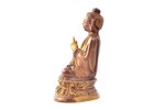 figurine, Buddha, bronze, h 9.2 cm, weight 205.10 g....