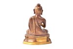 статуэтка, Будда, бронза, h 9.2 см, вес 205.10 г....