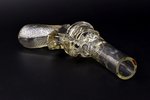 pudele, pistoles formā, "Latv. stikls - Rīgā", Latvija, 26 cm, nošķēlums uz kakla...