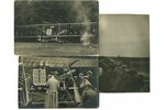 фотография, 3 шт., В. М. Абрамович летом 1912 г. поставил рекорд высоты с пассажиром - 2100 м, выпол...
