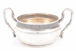 sugar-bowl, silver, 84 standard, 239 g, h 8.9, Ø 10.5 cm, by Pyotr Evstratovich Abrosimov, 1908-1917...