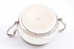 sugar-bowl, silver, 84 standard, 239 g, h 8.9, Ø 10.5 cm, by Pyotr Evstratovich Abrosimov, 1908-1917...