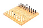chess, wood, 1930-1950, board - 15 x 15 cm...