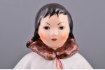 figurine, Yakut girl with flower and book, porcelain, Russian Federation, LFZ - Lomonosov porcelain...