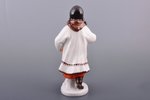 figurine, Yakut girl with flower and book, porcelain, Russian Federation, LFZ - Lomonosov porcelain...