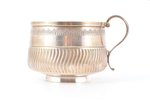 tea pair, silver, 950 standard, 244.10 g, Ø (saucer) 15.1  cm, h (cup with handle) 7.5 cm, Henri Gab...