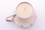 tea pair, silver, 84 standard, 248.40 g, engraving, gilding, h (cup) 7.5 cm, Ø (plate) 13.6 cm, by T...