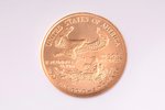 5 dolāri, 2007 g., zelts, ASV, Ø 16.5 mm, MS 70...