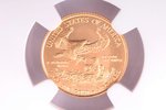 5 долларов, 2014 г., золото, США, Ø 16.5 мм, MS 70...