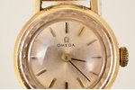 наручные часы, "Omega", дамские, Швейцария, золото, 585 проба, 25 г, 2 x 2.5 x 0.7 см, Ø 16 мм, длин...