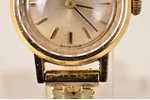 наручные часы, "Omega", дамские, Швейцария, золото, 585 проба, 25 г, 2 x 2.5 x 0.7 см, Ø 16 мм, длин...