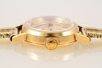 wristwatch, "Omega", ladies', Switzerland, gold, 585 standart, 25 g, 2 x 2.5 x 0.7 cm, Ø 16 mm, leng...