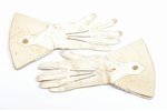 set for ladies, purse and gloves, metal, leather, length of the glove 29.8 cm, purse 16.6 x 10.3 cm,...