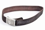 a belt, with buckle, Third Reich, 93 cm, Germany, the 30-40ties of 20th cent....
