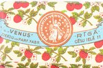 strawberry soap from soap and parfumery factory "Venus", Riga, in paper cover, Latvia, the 20-30ties...