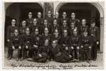 фотография, члены 5-го отдела Рижского добровольного пожарного общества, Латвия, 1936 г., 13.3 x 8.8...