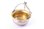 tea strainer, silver, 84 standard, 59.00 g, Ø 5.6 cm, 1896, Minsk, Russia...