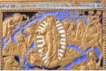 icon, The Resurrection of Christ. Descent into Hades, copper alloy, 5-color enamel, Russia, the bord...