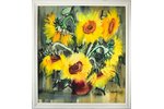Brekte Ilona (1952), "Sunflowers", 1986, paper, water colour, 80x73 cm...