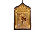 ikona, Kazaņas Dievmāte, rāmī, dēlis, gleznojums, misiņš, Krievijas impērija, 19. gs. beigas, 31 x 2...