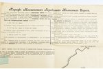 map, Moscow city public railroad map with tariff rate and expluatation lines, from 1st of May 1914.,...