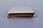purse, silver, leather, 84 standard, 200.70 g, (item total weight), engraving, 15.2 x 8.4 x 2.1 cm,...