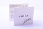 1 lat, 2012, Karlis Zale, with a certificate signed by the author, silver, Latvia, 22.00 g, Ø 35.00...