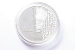 1 lats, 2013 g., "Rūdolfs Blaumanis", sertifikāts ar monētas autora parakstu, sudrabs, Latvija, 22 g...