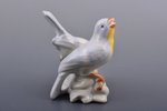 figurine, Birds, porcelain, Riga (Latvia), Riga porcelain factory, the 50-60ies of 20th cent., 7 cm,...
