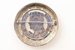 sakta, no 5 latu monētas, sudrabs, 35.55 g., izstrādājuma izmērs Ø - 5.1 cm, 20 gs. 20-30tie gadi, L...
