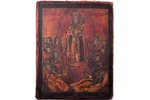 icon, Mother of God Joy of All Who Sorrow, in icon case, board, painting, guilding, gold, Russia, th...
