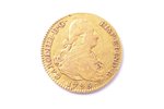 2 eskudo, 1795 g., zelts, Spānija, 6.80 g, Ø 22.2 mm, VF...