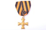 badge, Cross of St. George, № 38946, 2nd class, gold, Russia, 41.2 x 34.2 mm, 14.07 g...