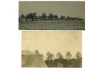 photography, 2 pcs., airfield near Daugavpils, Latvia, USSR, beginning of 20th cent., 14,4x6,3, 13x8...
