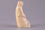 figurine "Yakut" from walrus tusk, USSR, the 1st half of the 20th cent., h - 7.8 cm...