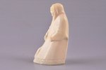 figurine "Yakut" from walrus tusk, USSR, the 1st half of the 20th cent., h - 7.8 cm...