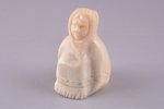 figurine "Yakut" from walrus tusk, USSR, the 1st half of the 20th cent., h - 5.1 cm...