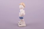 figurine, A Goalkeeper, porcelain, Riga (Latvia), USSR, Riga porcelain factory, the 50ies of 20th ce...