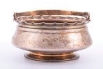 sugar-bowl, silver, 84 standard, 190.55 g, engraving, Ø 11.9 cm, h (with handle) 11.8 cm, by Futikin...