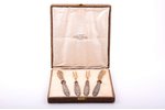 flatware set of 4 items, Art-Nouveau, silver, 950 standart, metal, total weight 160.75 g, France, 20...