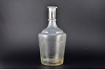 carafe, III Reich, Ilguciems factory, Latvia, the 40ies of 20th cent., h 27 cm, microchips on the bo...