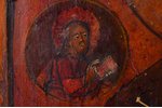 icon, Saint Nicholas the Miracle-Worker, recessed icon panel (kovcheg), oklad - white metal, board,...
