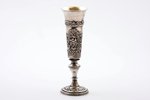 wedding glass, silver, 84 standard, 113.60 g, gilding, h 15.9 cm, 1841?, Moscow, Russia, defect at t...
