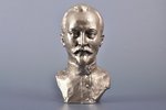 bust, F. Dzerzhinsky, aluminum alloy, 16.4 cm, weight 622.20 g., the 20th cent....