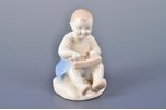 figurine, Boy with Hammer, porcelain, USSR, artel "Keramik", the 50ies of 20th cent., 9.3 cm...